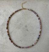 Multi Tourmaline Faceted Necklace