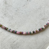 Multi Tourmaline Faceted Necklace