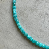 Amazonite Cube Necklace