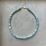 Aquamarine Faceted Necklace