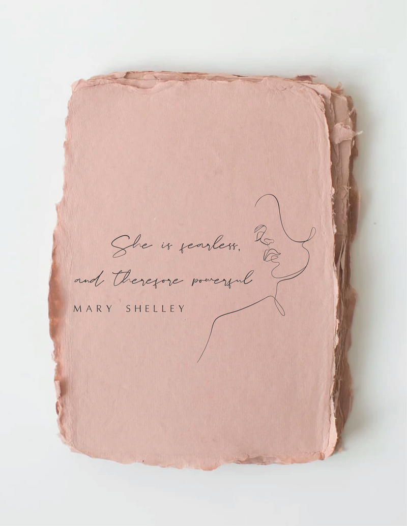 She is fearless and powerful Card