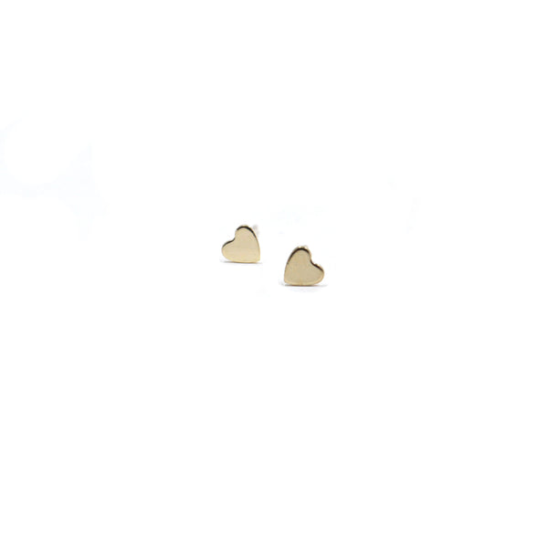 Heart Studs | 14k Solid Gold