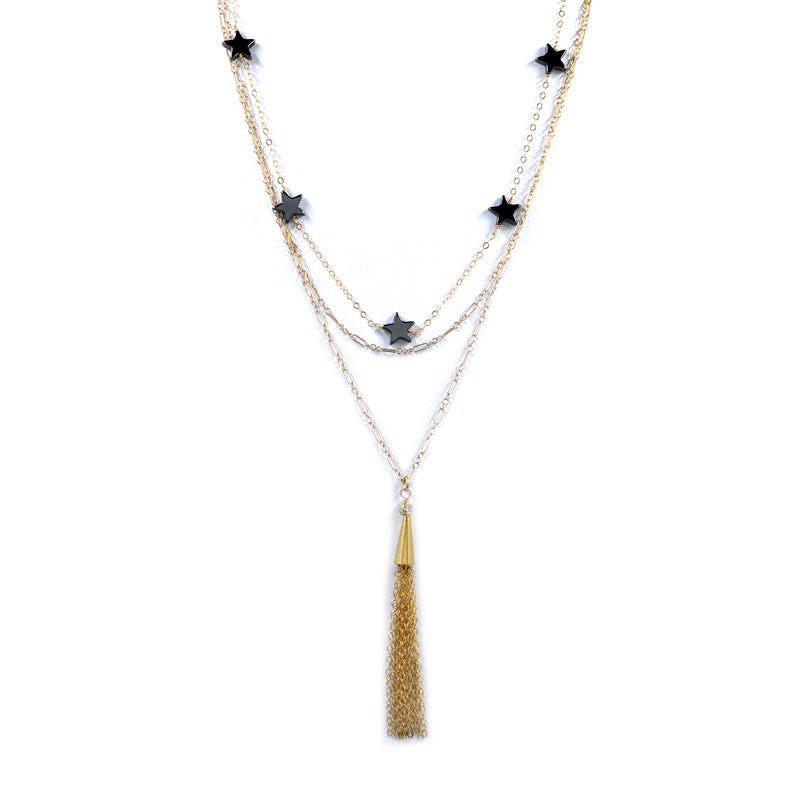 Shooting Star Necklace | Hematite