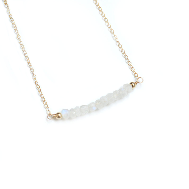 Gemstone Bar Necklace