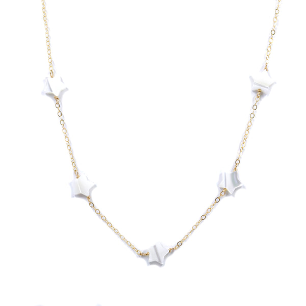 Shooting Star Necklace | Mother of Pearl