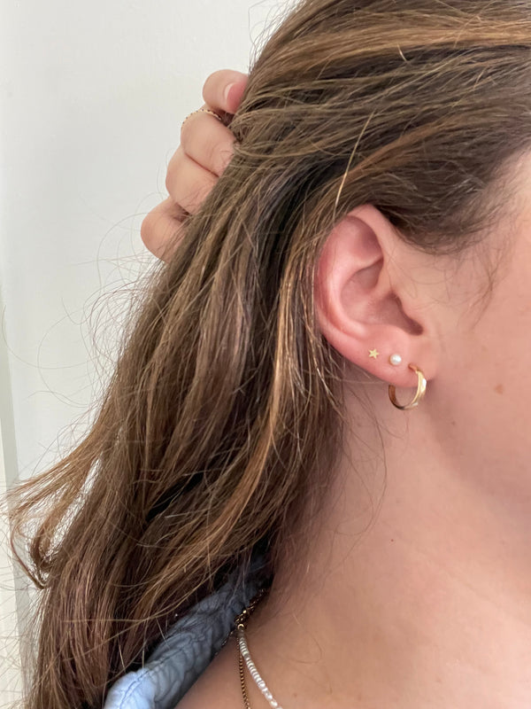 Star Studs | 14k Solid Gold